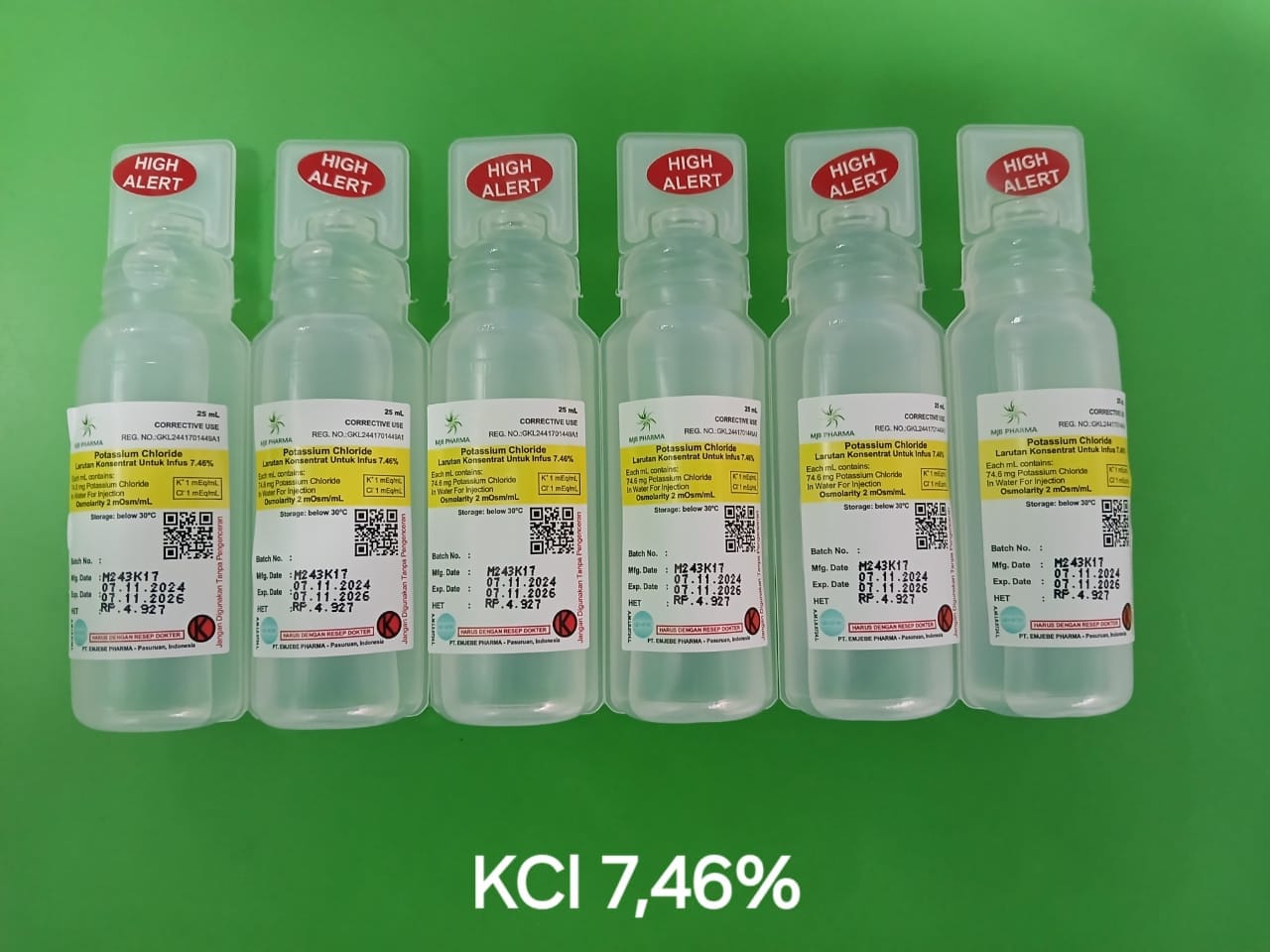 Ampoule KCl 7.46%